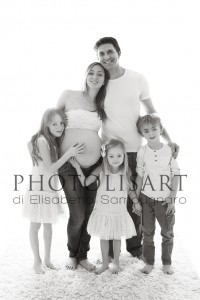 Servizio fotografico gravidanza famiglia Elisa Sironi
